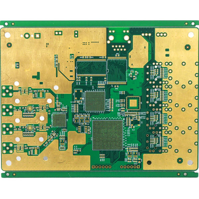4 Layer HDI Printed Circuit Boards 1.6mm Green Solder Mask 3mil