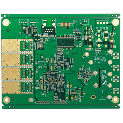 4 Layer HDI Printed Circuit Boards 1.6mm Green Solder Mask 3mil